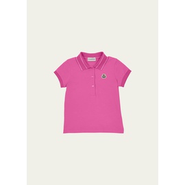 몽클레어 Moncler Girls Polo Shirt W/ Logo Patch, Size 8-14 4466576