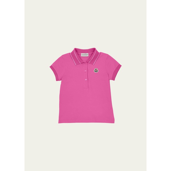 몽클레어 몽클레어 Moncler Girls Polo Shirt W/ Logo Patch, Size 8-14 4466576