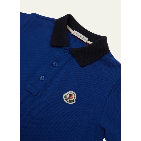 몽클레어 몽클레어 Moncler Boys Logo Patch Polo Shirt, Size 4-6 4470440