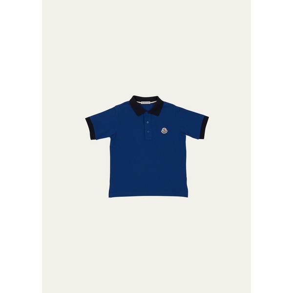 몽클레어 몽클레어 Moncler Boys Logo Patch Polo Shirt, Size 4-6 4470440