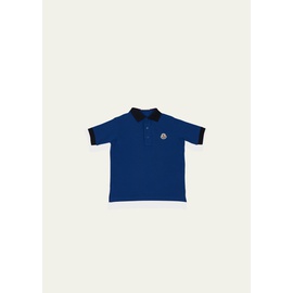 몽클레어 Moncler Boys Logo Patch Polo Shirt, Size 8-14 4470444