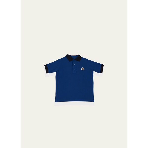 몽클레어 몽클레어 Moncler Boys Logo Patch Polo Shirt, Size 8-14 4470444