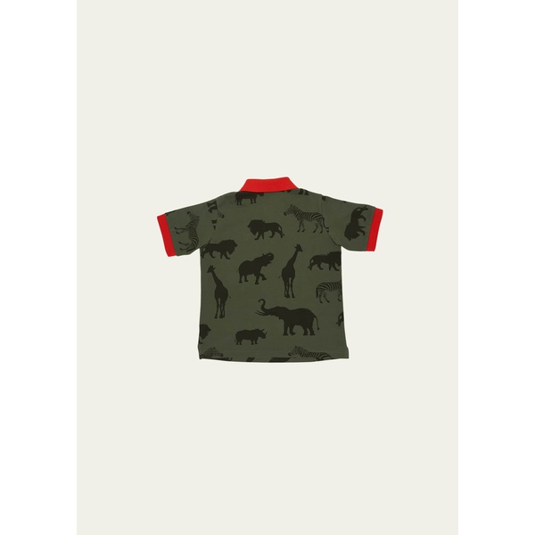 몽클레어 몽클레어 Moncler Boys Animals Motif Polo Shirt, Size 8-14 4470451