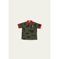 몽클레어 Moncler Boys Animals Motif Polo Shirt, Size 8-14 4470451