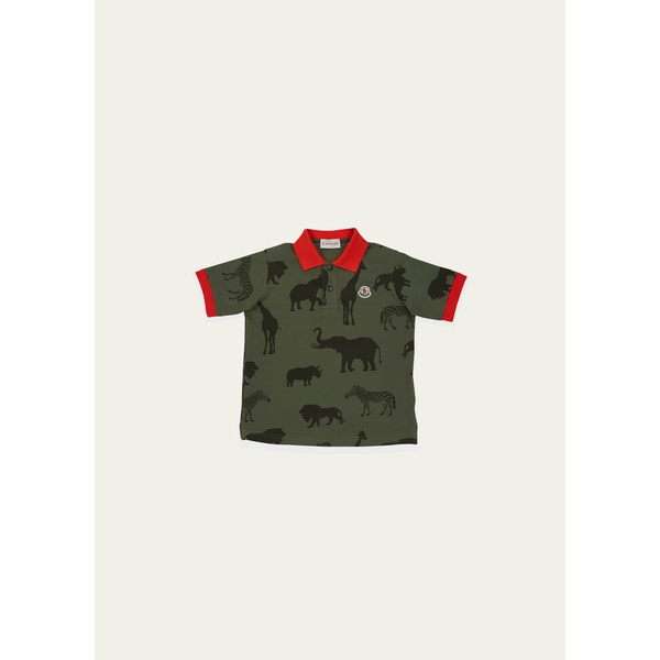 몽클레어 몽클레어 Moncler Boys Animals Motif Polo Shirt, Size 8-14 4470451
