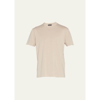 톰포드 TOM FORD Mens Lyocell-Cotton Crewneck T-Shirt 4471461