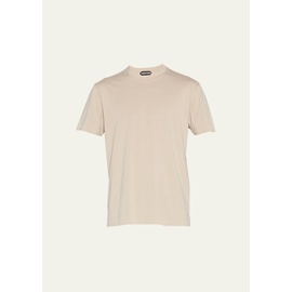 톰포드 TOM FORD Mens Lyocell-Cotton Crewneck T-Shirt 4471461