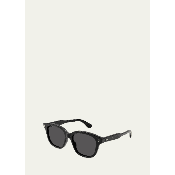 구찌 구찌 Gucci Mens Temple Logo Rectangle Sunglasses 4472715