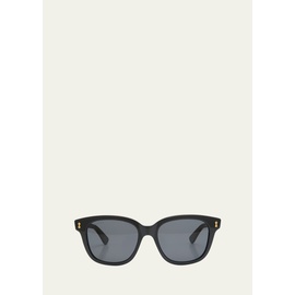 구찌 Gucci Mens Temple Logo Rectangle Sunglasses 4472715