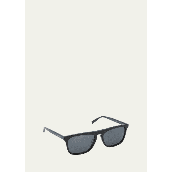 생로랑 생로랑 Saint Laurent Mens Slim Acetate Aviator Sunglasses with Logo 4473077
