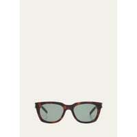 생로랑 Saint Laurent Mens Combi Acetate Rectangle Sunglasses 4492513