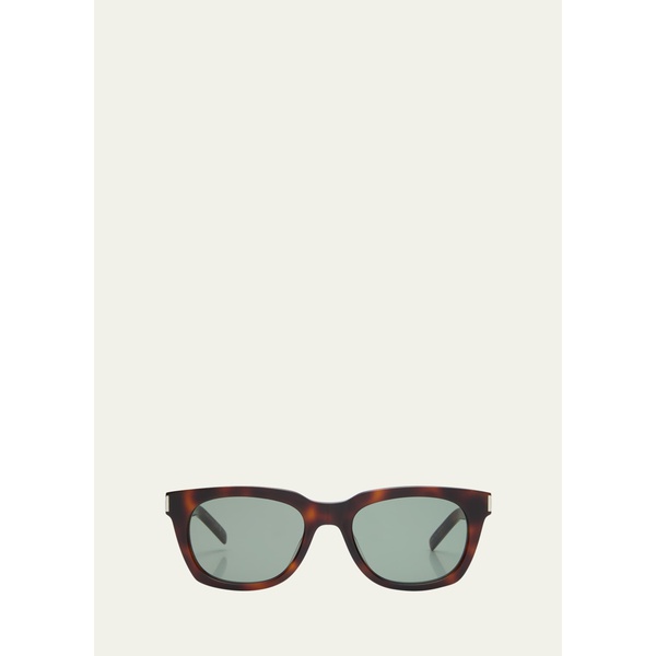생로랑 생로랑 Saint Laurent Mens Combi Acetate Rectangle Sunglasses 4492513
