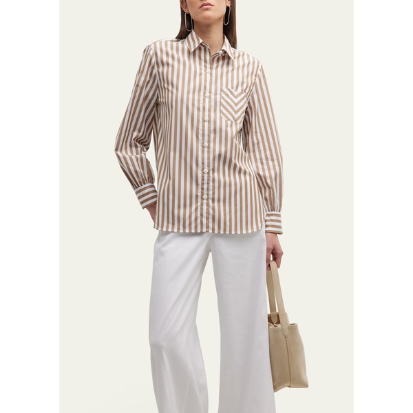 레그앤본 래그 앤 본 Rag & Bone Maxine Striped Button-Front Shirt 4499515