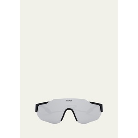 펜디 Fendi Mens Rimless Nylon Wrap Sunglasses with Lanyard 4500635
