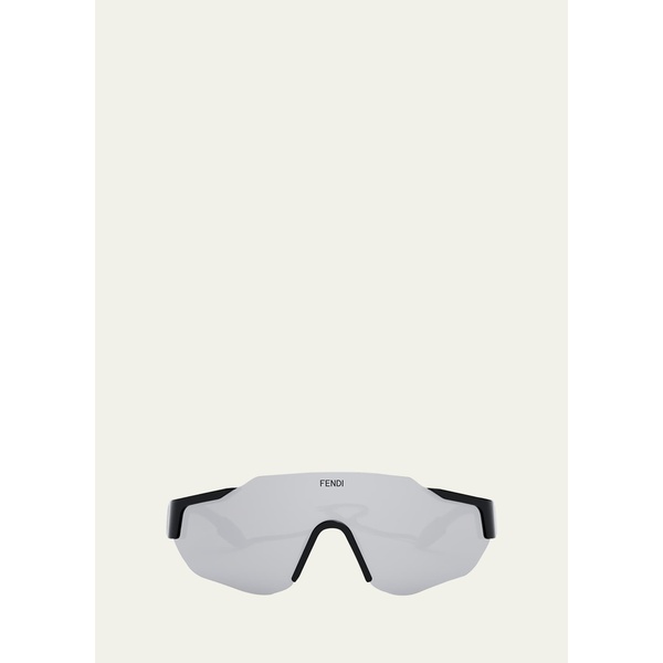 펜디 펜디 Fendi Mens Rimless Nylon Wrap Sunglasses with Lanyard 4500635