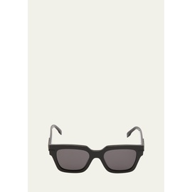 펜디 Fendi Mens Tonal Logo Acetate Square Sunglasses 4500651