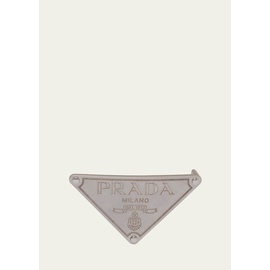 Prada Mens Triangle Logo Metal Belt Buckle 4509702