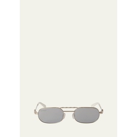 오프화이트 Off-White Mens Baltimore Oval Aviator Sunglasses 4512367