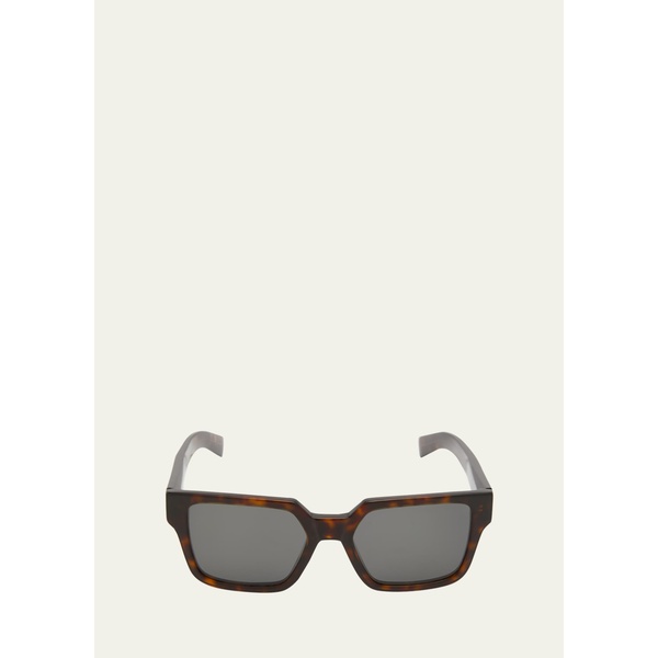 프라다 Prada Mens Logo Rectangle Sunglasses 4514518