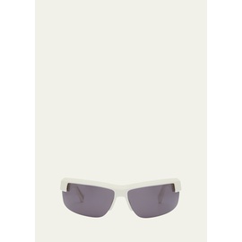 오프화이트 Off-White Mens Toledo Half-Rim Acetate Sunglasses 4519579
