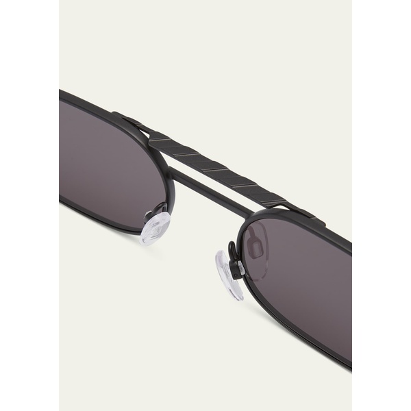  오프화이트 Off-White Mens Baltimore Double-Bridge Oval Sunglasses 4519580