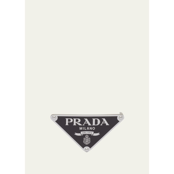 프라다 Prada Mens Triangle Logo Metal Belt Buckle 4532399