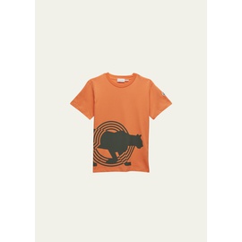 몽클레어 Moncler Girls Graphic Logo Patch T-Shirt, Size 6-14 4535877