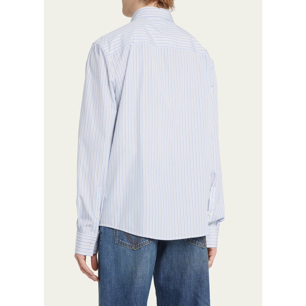 보테가베네타 보테가 베네타 Bottega Veneta Mens Striped Poplin Sport Shirt 4539373
