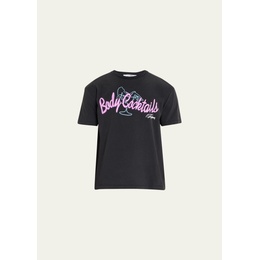 GALLERY DEPARTMENT Mens Body Cocktails Neon Jersey T-Shirt 4539927