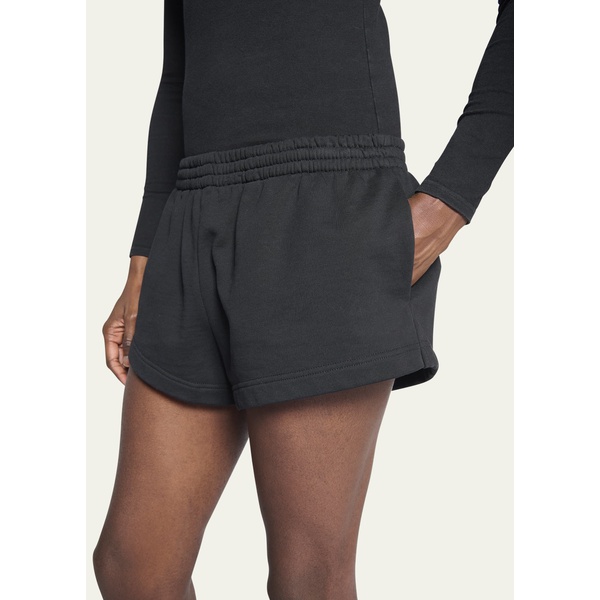 발렌시아가 발렌시아가 Balenciaga Mens Solid Fleece Running Shorts 4546999