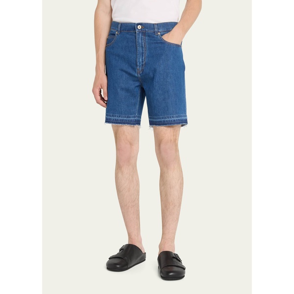 로에베 로에베 Loewe x Paulas Ibiza Mens Slim Denim Shorts 4551819