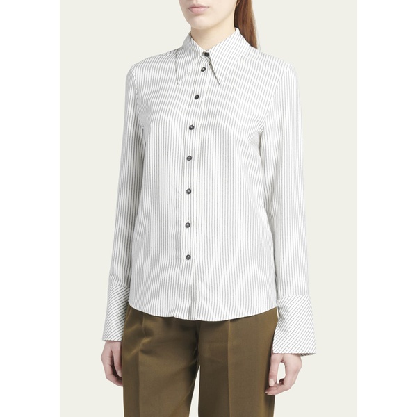골든구스 골든구스 Golden Goose Stripe Button-Front Slim Shirt 4563215