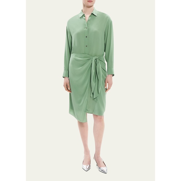 띠어리 띠어리 Theory Sarong Wrap-Skirt Knee-Length Shirtdress 4579870