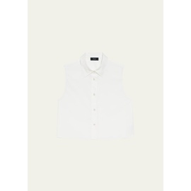 띠어리 Theory Cropped Sleeveless Cotton Shirt 4579876