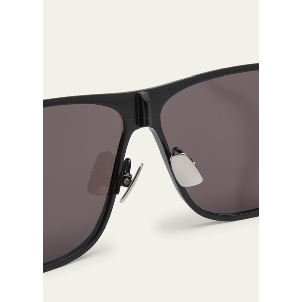 생로랑 생로랑 Saint Laurent Mens Sl 605 Metal Rectangle Sunglasses 4579922