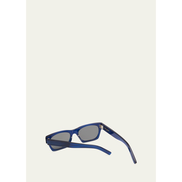 생로랑 생로랑 Saint Laurent Mens SL 4020 Rectangle Acetate Sunglasses 4579923