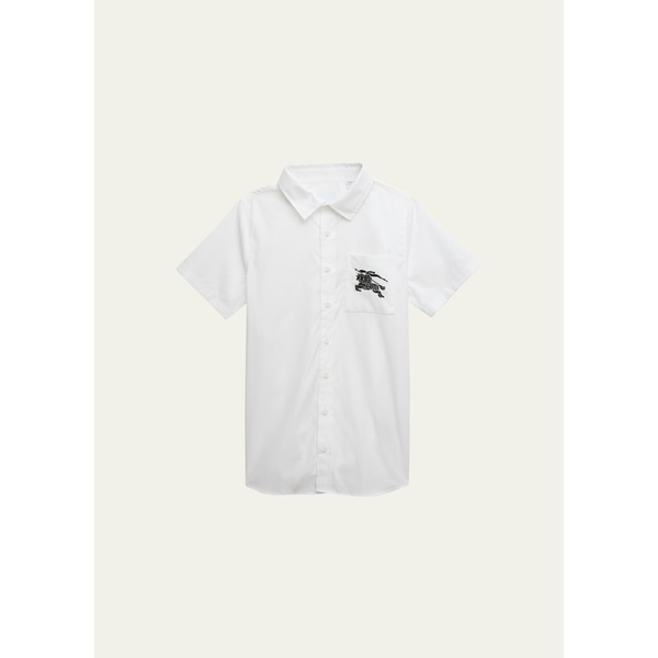 버버리 버버리 Burberry Boys Owen Embroidered Equestrian Knight Design Shirt, Size 3-14 4583257