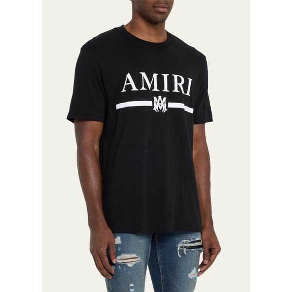  아미리 Amiri Mens MA Bar Logo T-Shirt 4587202