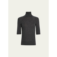 빈스 Vince Merino Wool Elbow-Sleeve Turtleneck T-Shirt 4588526
