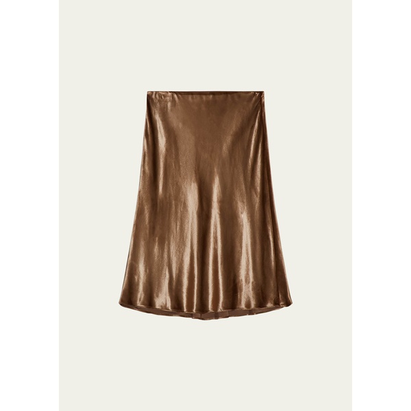 빈스 빈스 Vince Short Silk-Blend Slip Skirt 4588832