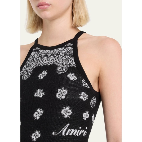  아미리 Amiri Bandana Print Knit Mini Dress 4589146
