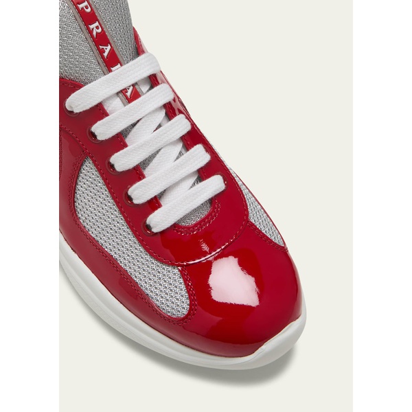 프라다 Prada Americas Cup Vernice Patent Runner Sneakers 4590124