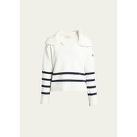 몽클레어 Moncler Cashmere-Blend Striped Polo Sweater 4603218