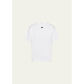 Prada Mens Jersey Triangle Logo T-Shirt 4606743