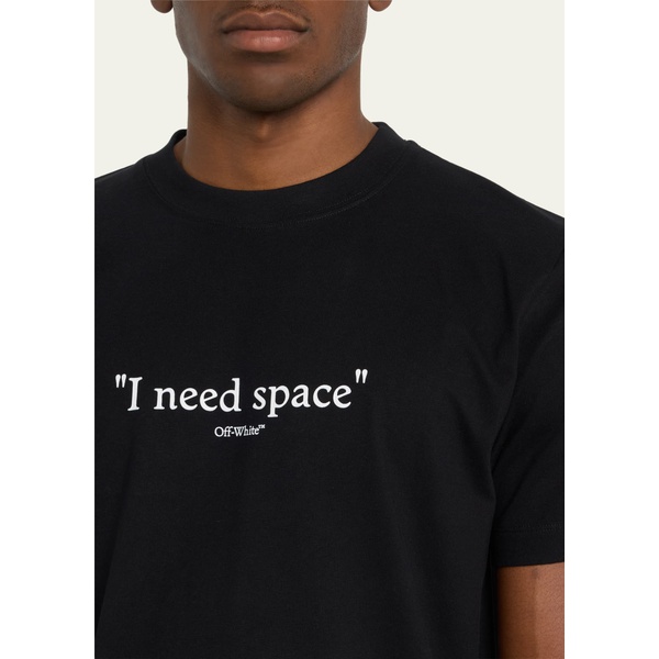  오프화이트 Off-White Mens I Need Space Crew T-Shirt 4611368
