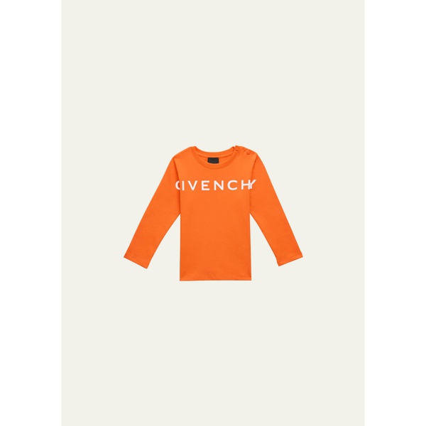 지방시 지방시 Givenchy Boys Long-Sleeve Logo Print T-Shirt, Size 6M-3 4627565
