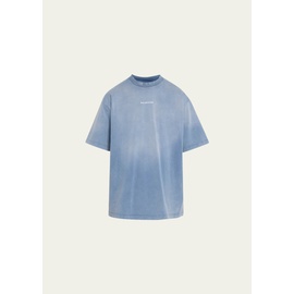 발렌시아가 Balenciaga Mens Relaxed Logo T-Shirt 4632734