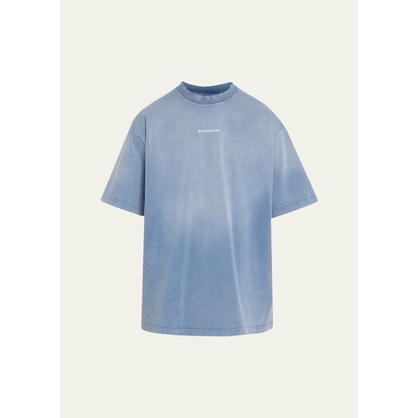 발렌시아가 발렌시아가 Balenciaga Mens Relaxed Logo T-Shirt 4632734