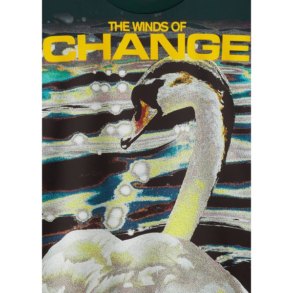 버버리 버버리 Burberry Mens Jersey Winds of Change Swan T-Shirt 4640582