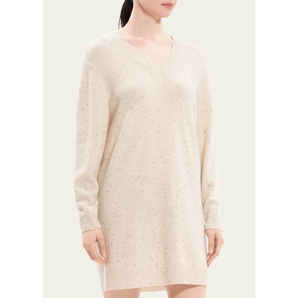띠어리 띠어리 Theory Wool-Cashmere Short Donegal Sweater Dress 4647139